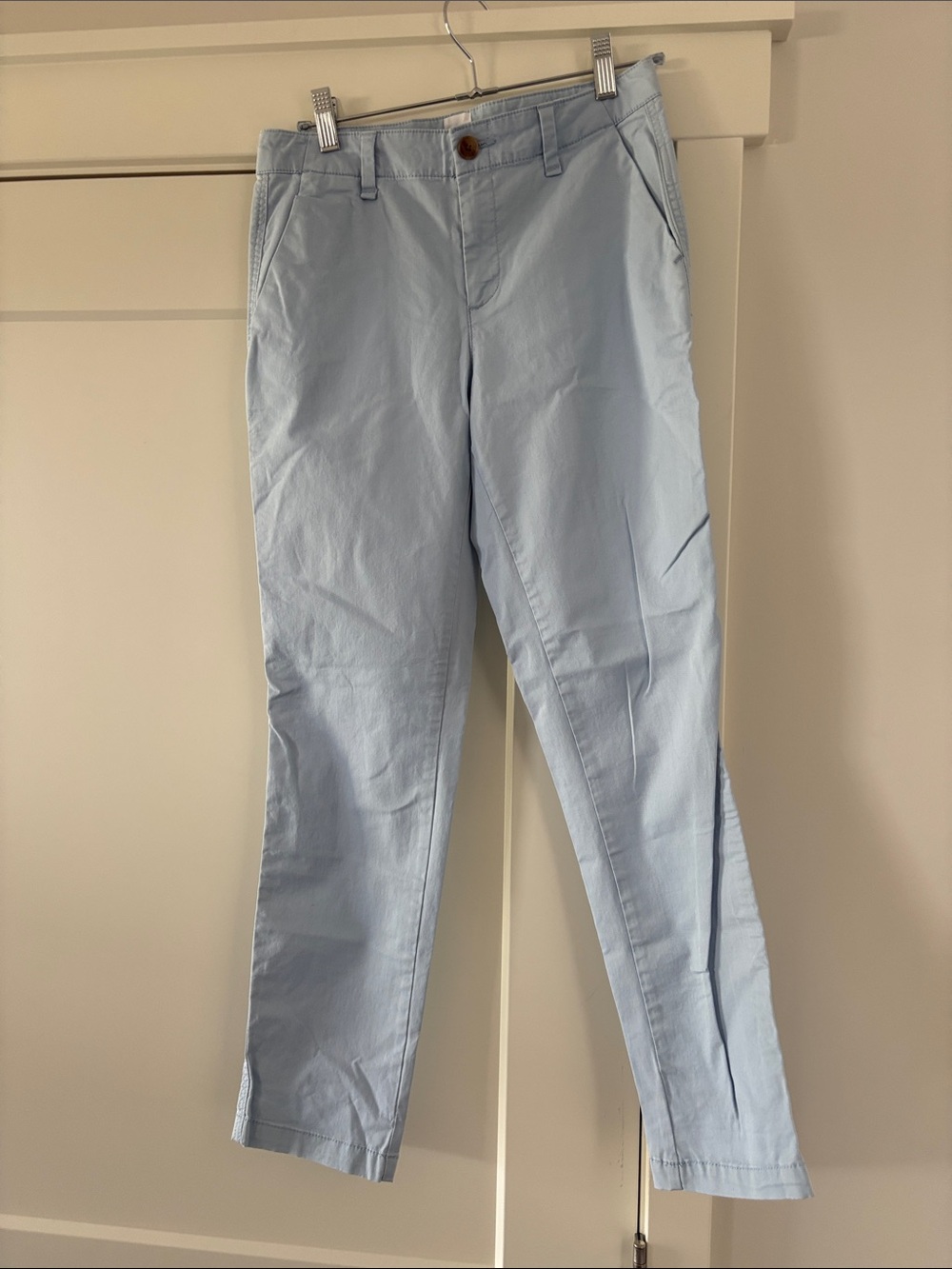 GAP Light Blue Stretch Twill Chino Pants Straight Slim